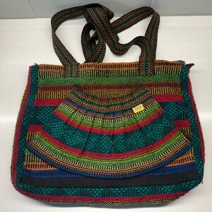 Colorful Woven Tote Bag